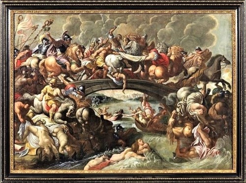 The Battle of the Amazons - circle of  Pieter Paul Rubens  (1577-1640)